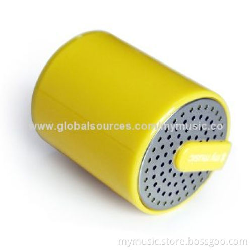 Portable Mini Speaker with Patent and Rechargeable Battery, Made of ABS Case Material